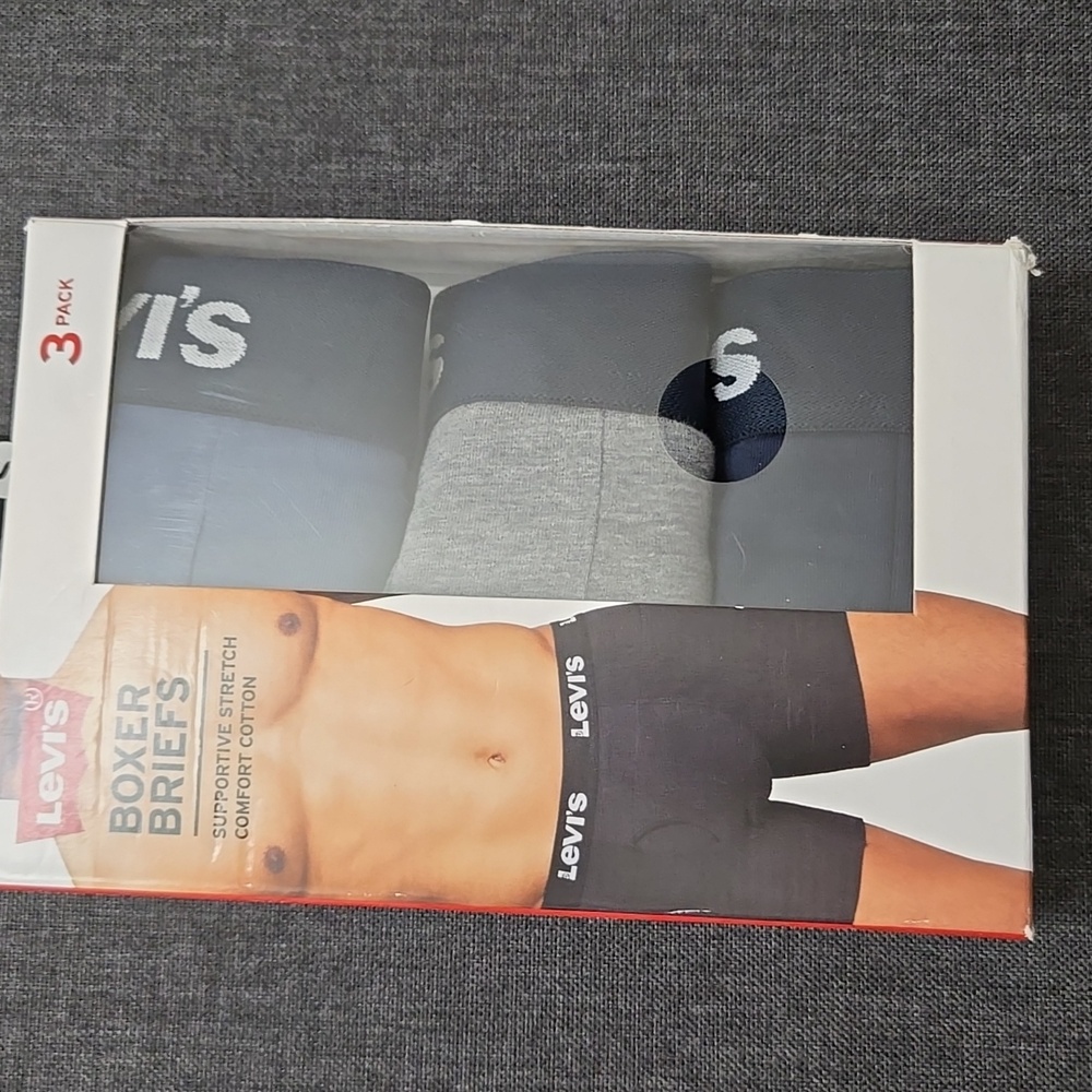 NWT Levis Boxer Briefs Small 3 Pack
